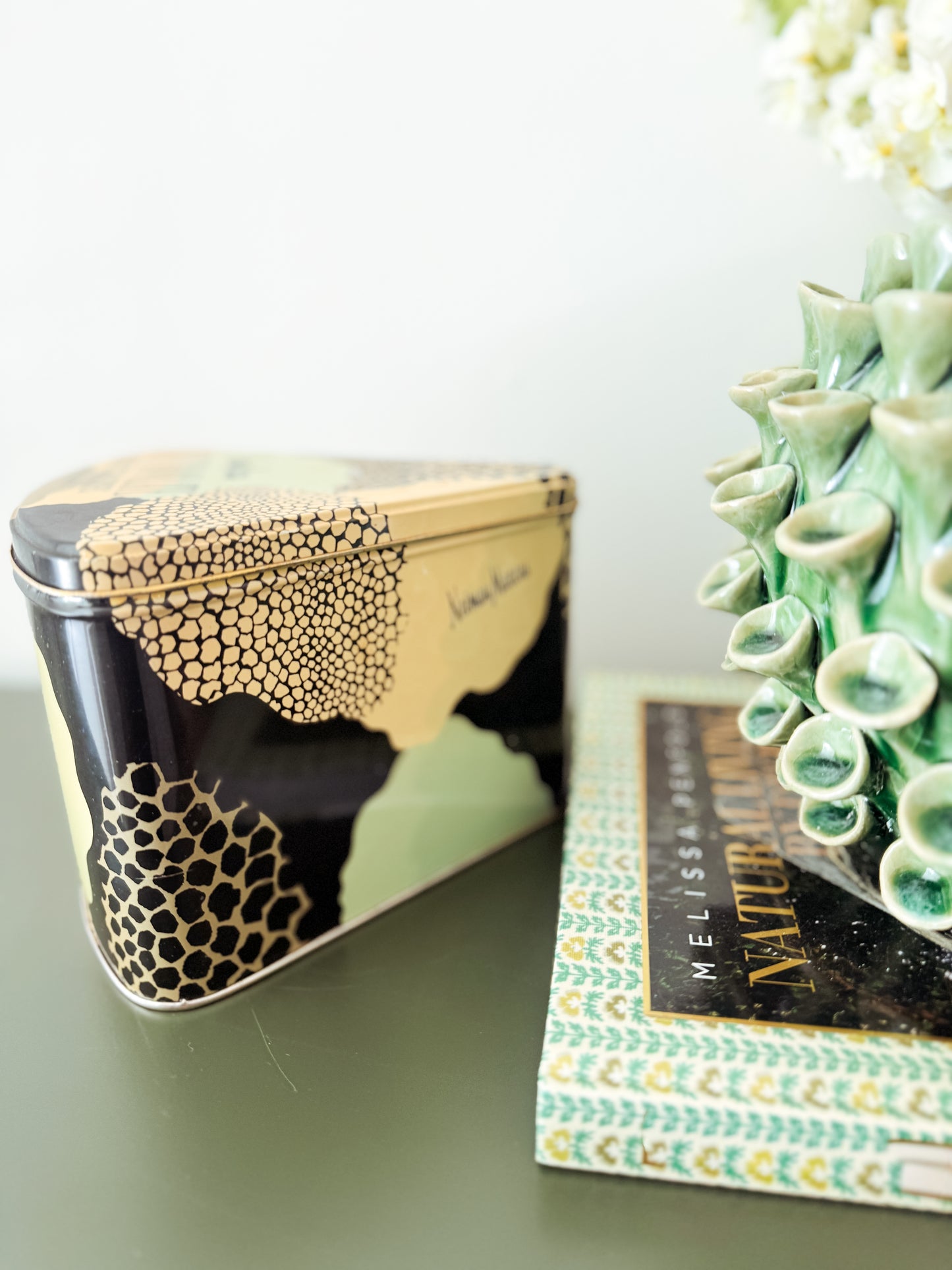 Vintage Neiman Marcus Mint Chocolate Cookie Tin