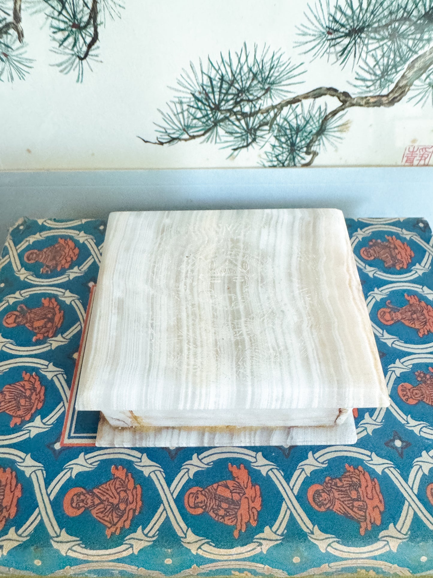 The Alabaster — Carved Stone Trinket Box