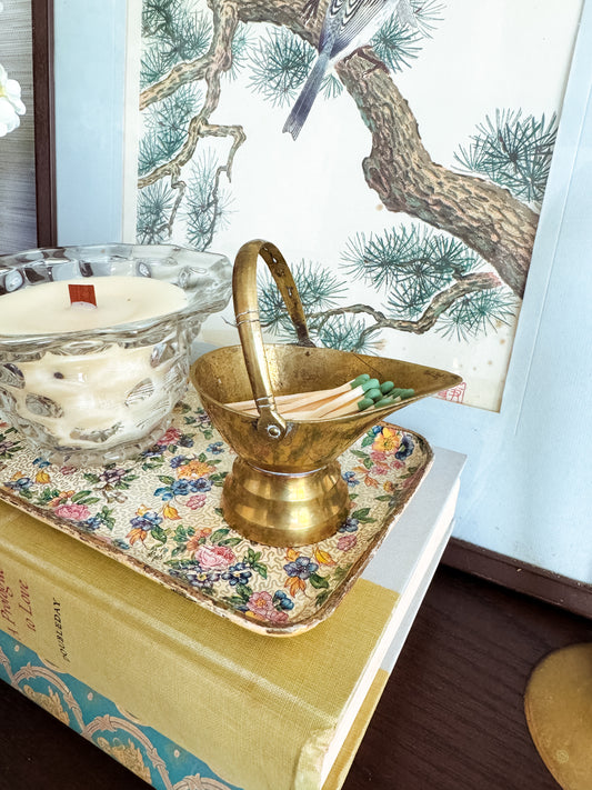 The Scuttle — Vintage Metal Match Holder