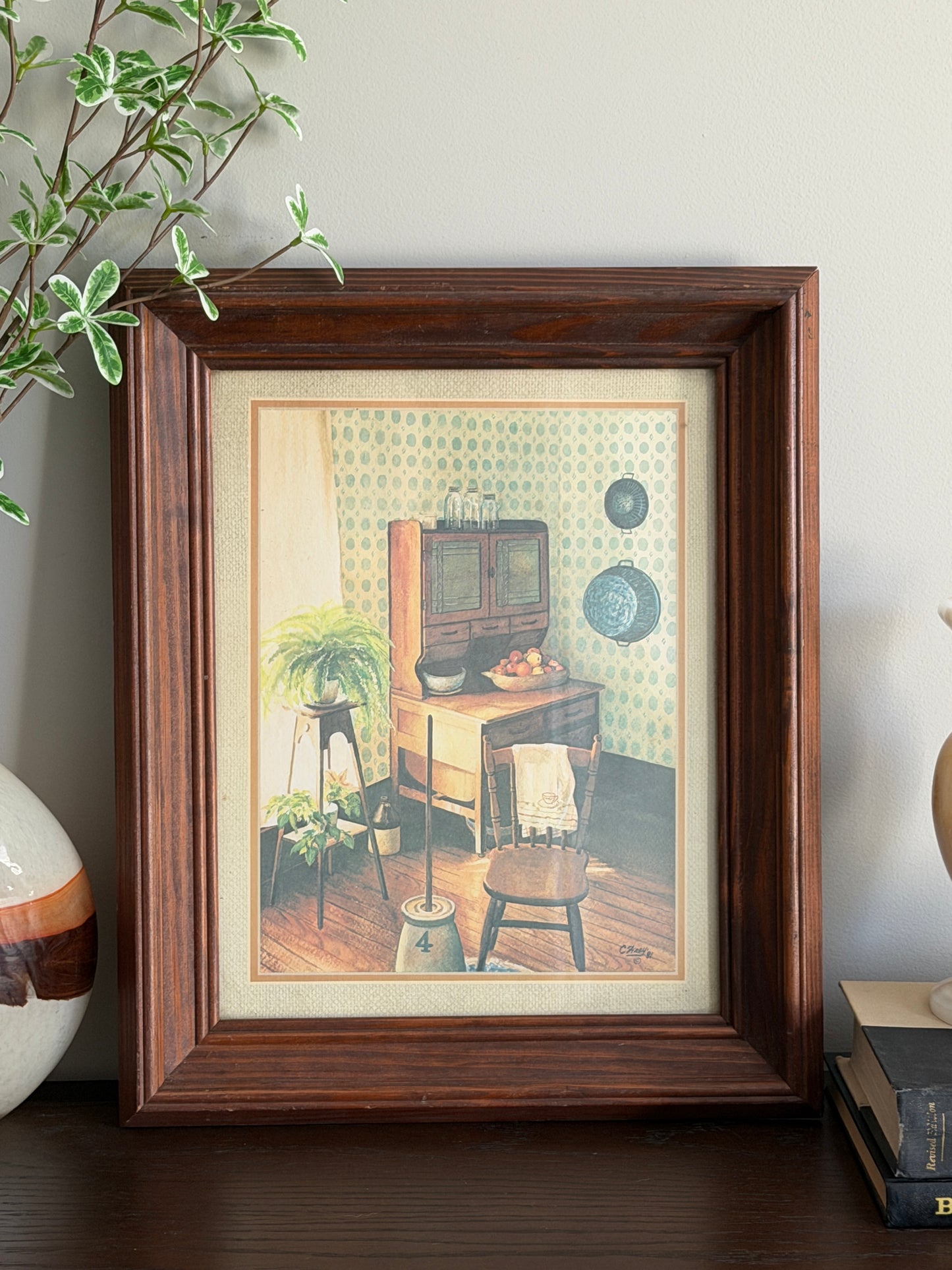 The Churn — 1980s "Kitchen Nook" Print by C. Wray