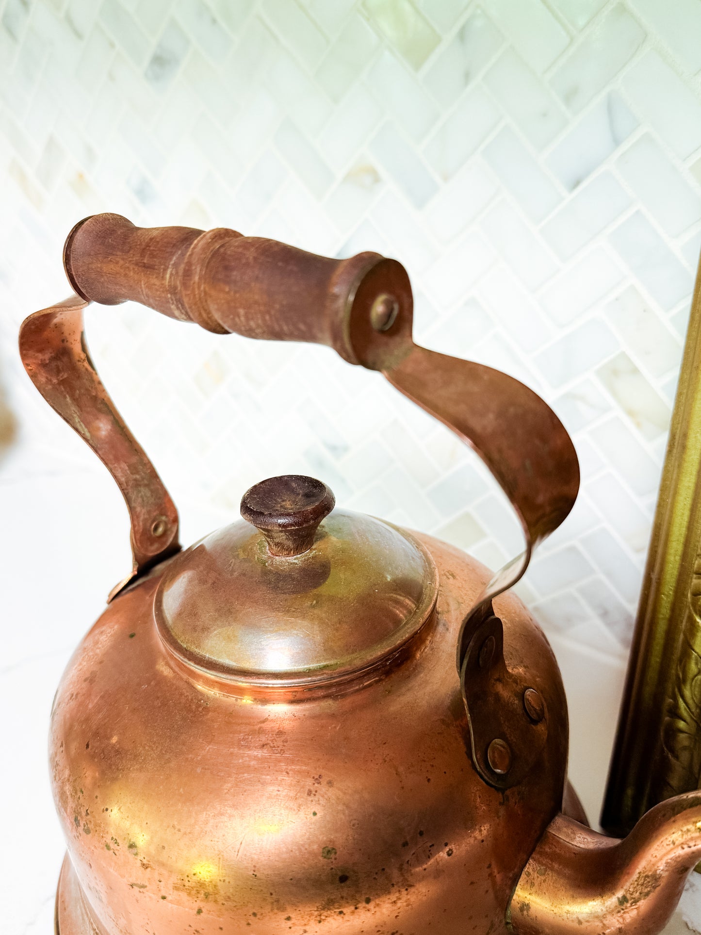 The Simmer — Vintage Copper Kettle