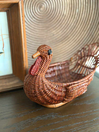 The Gobbler — Vintage Wicker Turkey Basket