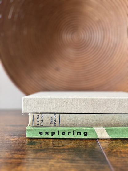 The Wanderer’s Stack — Curated Vintage Book Set of Three