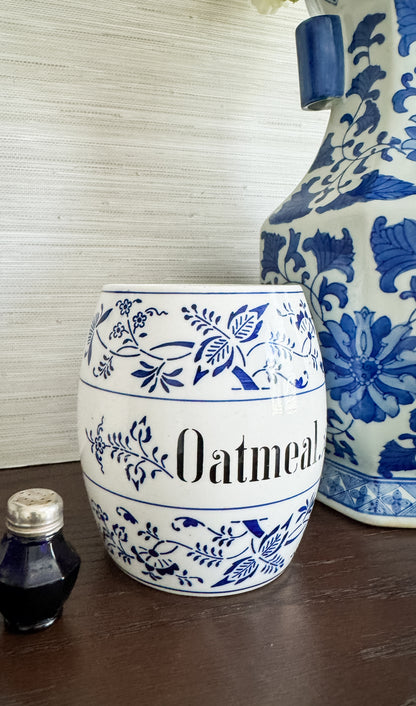 The Pantry Jar — Antique German “Oatmeal” Canister