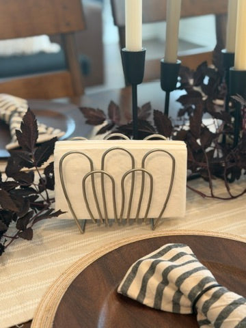 The Petals — Silver Wire Napkin Holder