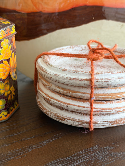 The Rings — Terracotta Coaster Stack