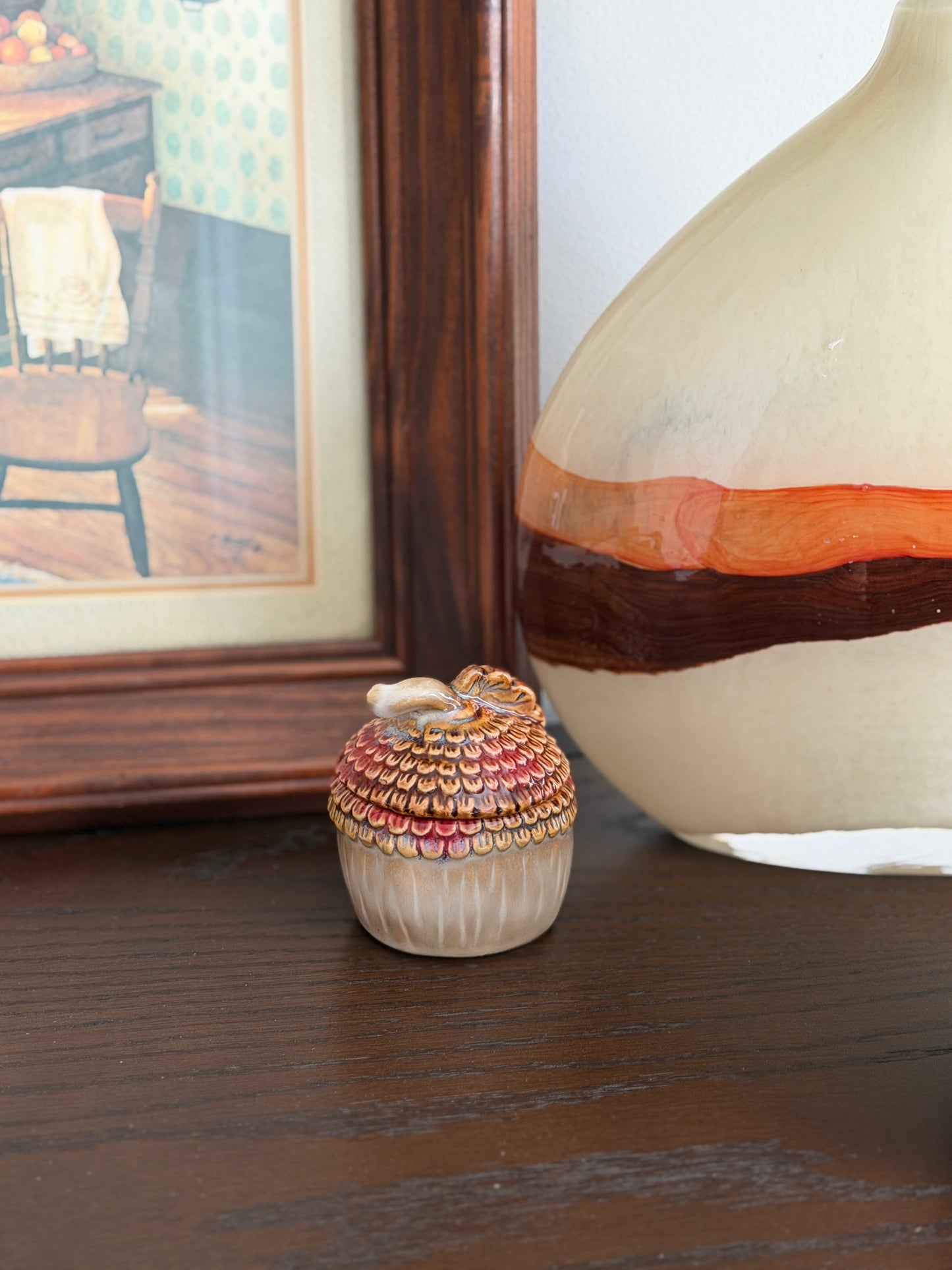 The Acorn Jar — Mid-Century Japanese Lidded Pot
