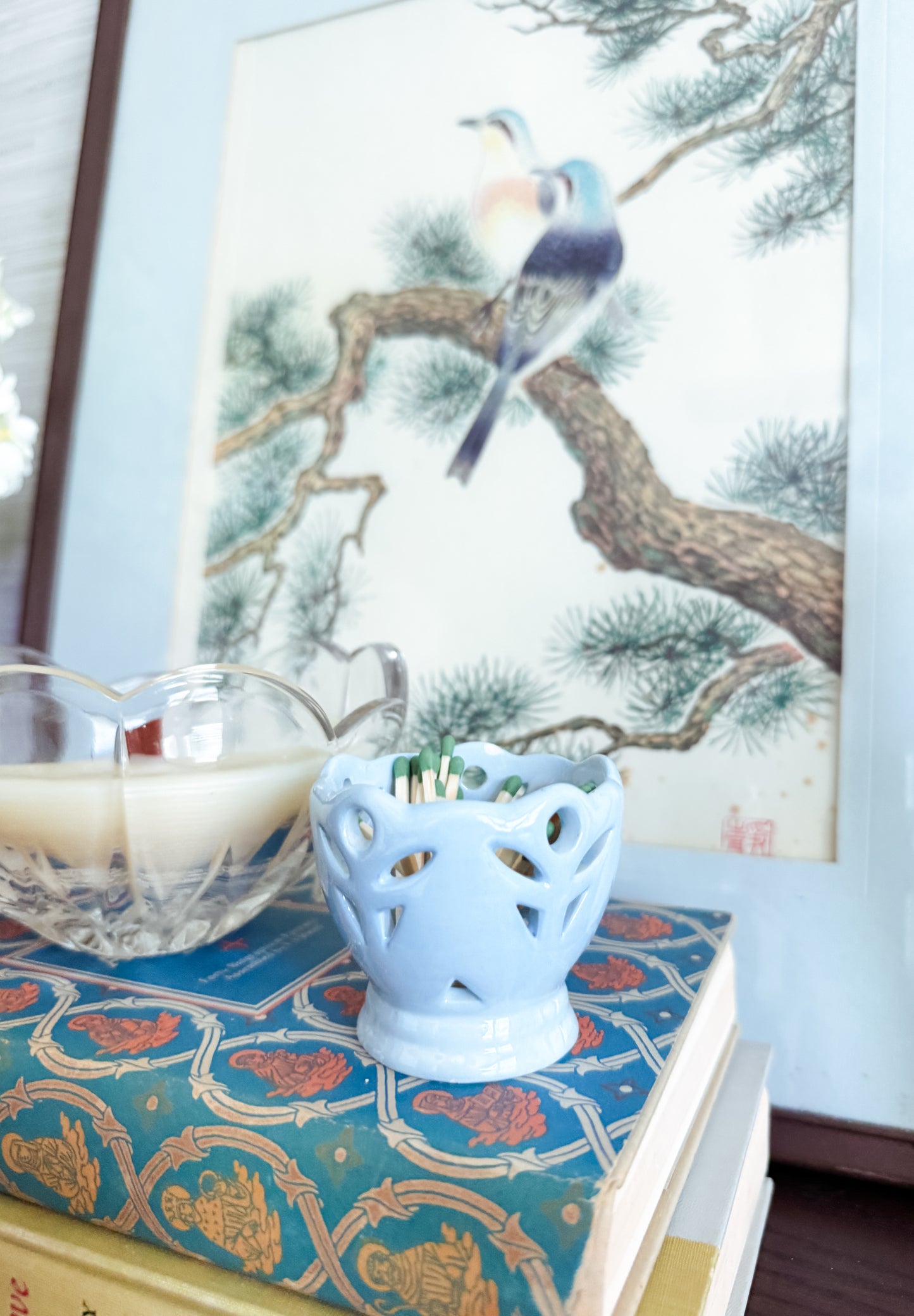 The Pale Blue — Ceramic Match Holder