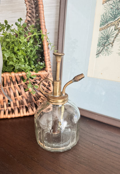 The Mister — Vintage Glass & Brass Plant Sprayer