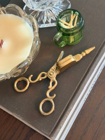 The Snip — Vintage Brass Wick Scissors