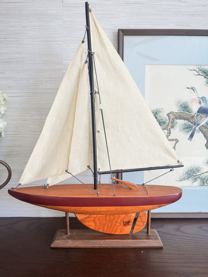 The Regatta — Wooden Model Sailboat