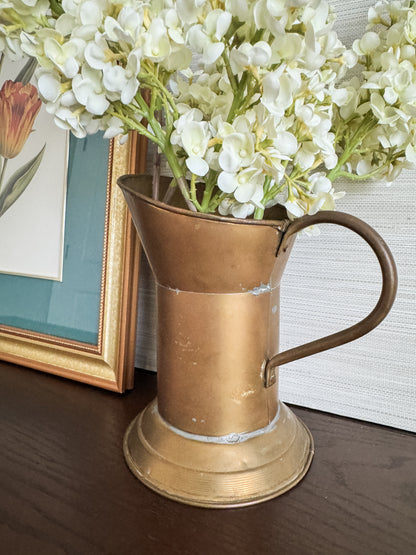 The Tavern Pitcher — Brass-Toned Metal Vase