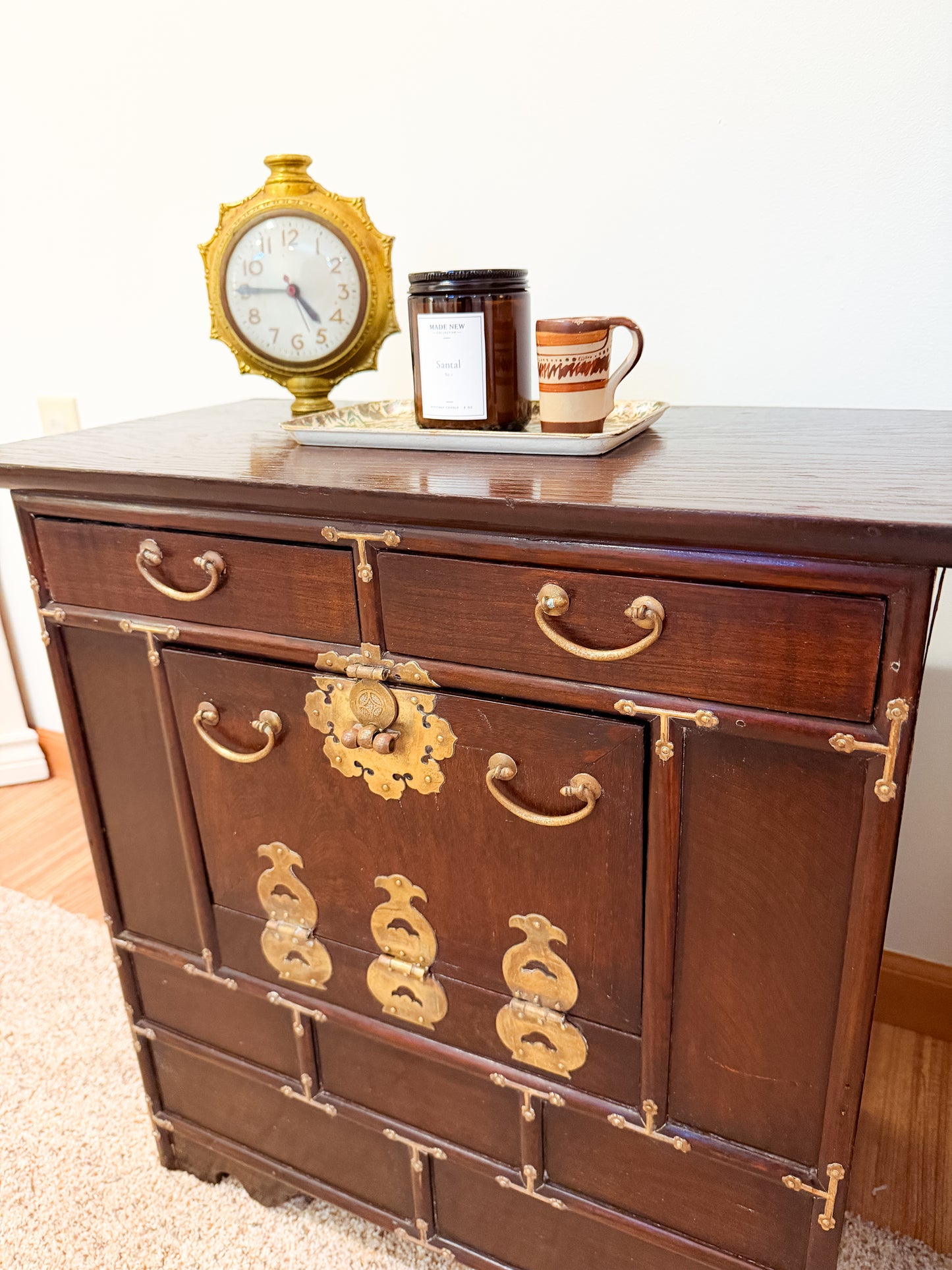 Patsy + June — Korean Chest & Campaign Nightstand Pair