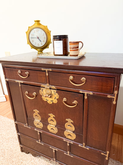 Patsy + June — Korean Chest & Campaign Nightstand Pair