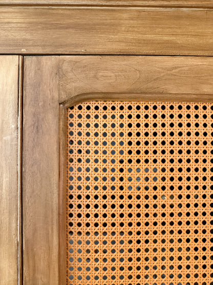 Dolly — Antique Farmhouse Cupboard with Cane Doors