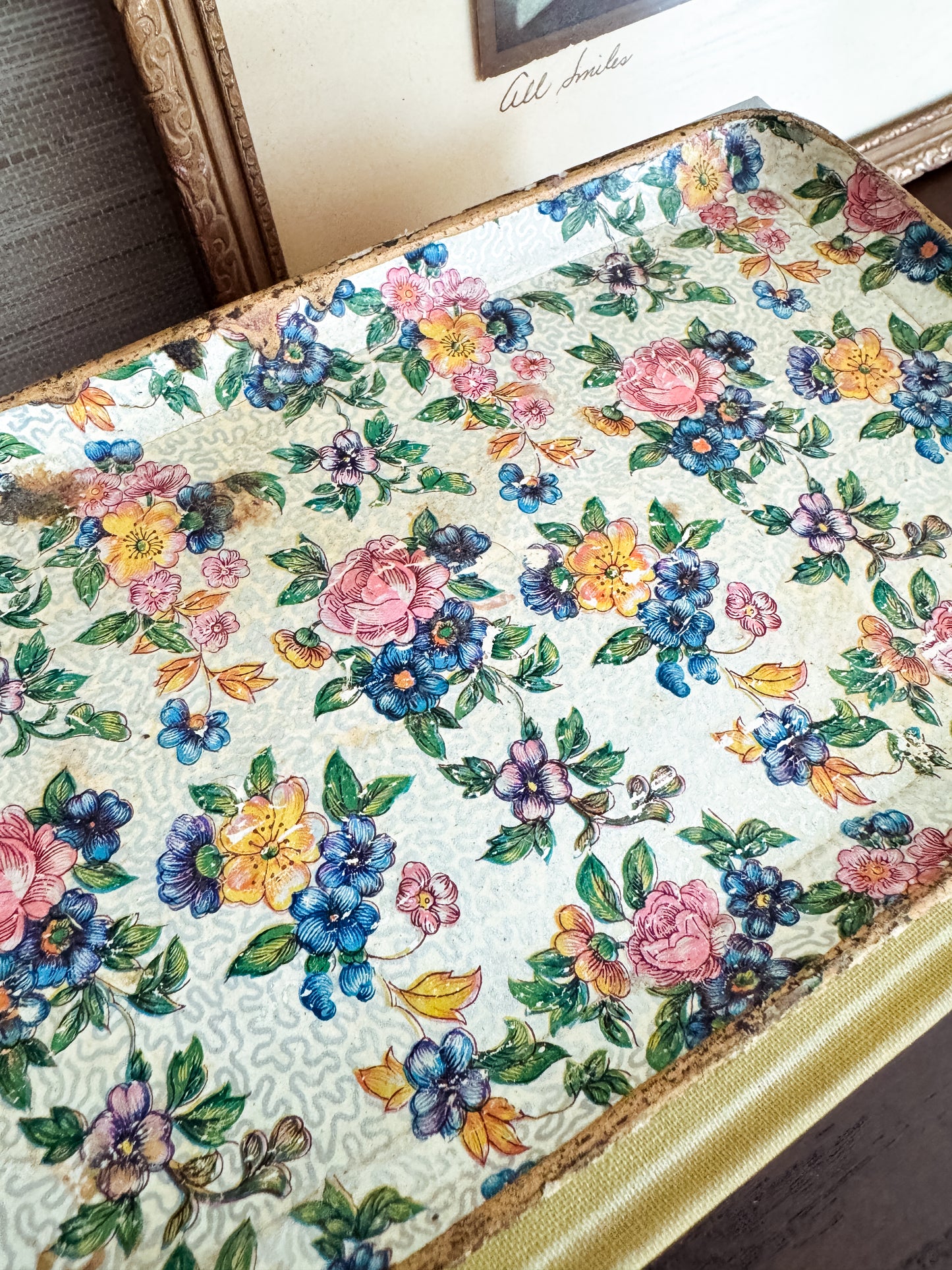 The Chintz Tray — Vintage Floral Tray