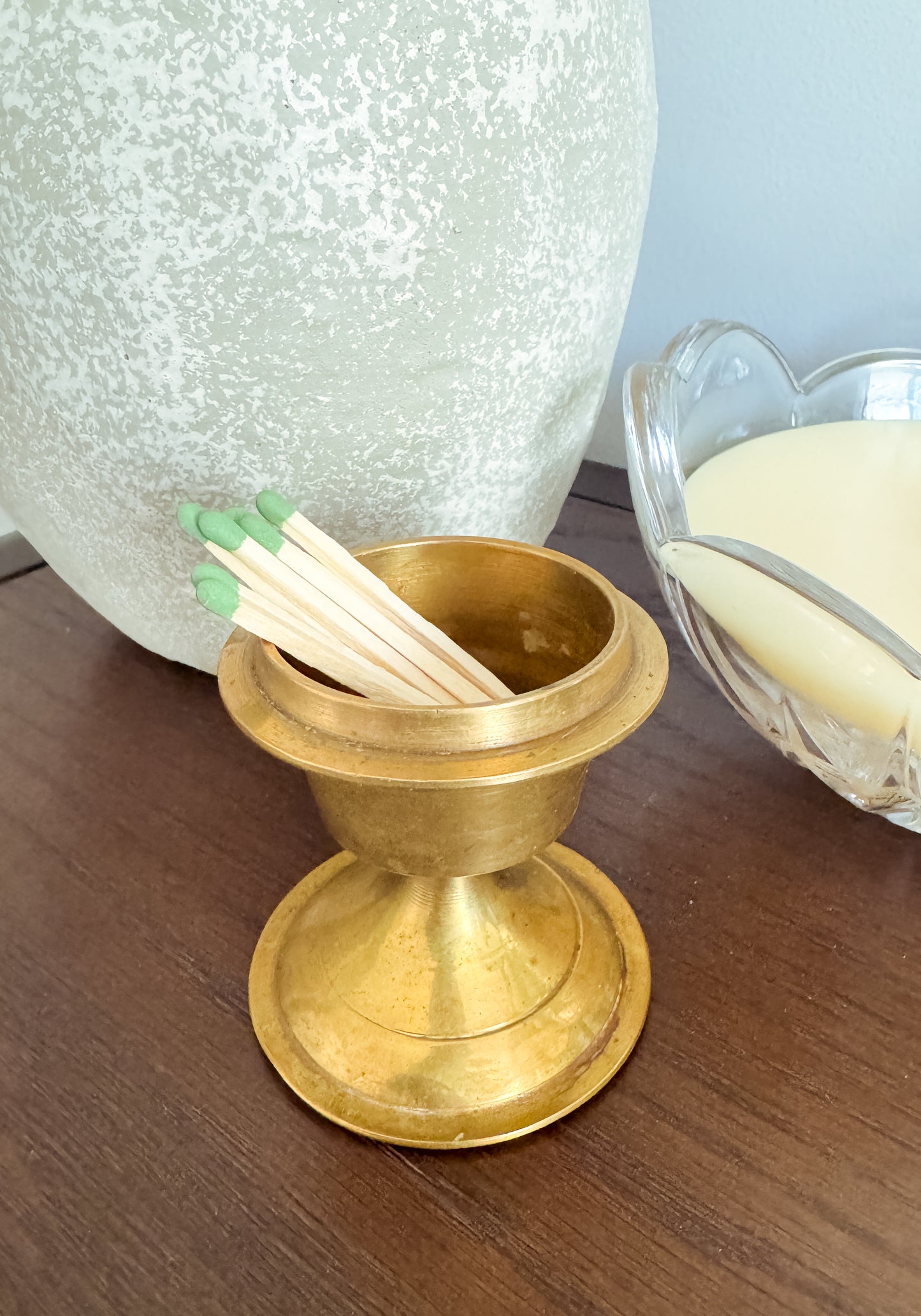 The Hearth — Vintage Brass Match Holder