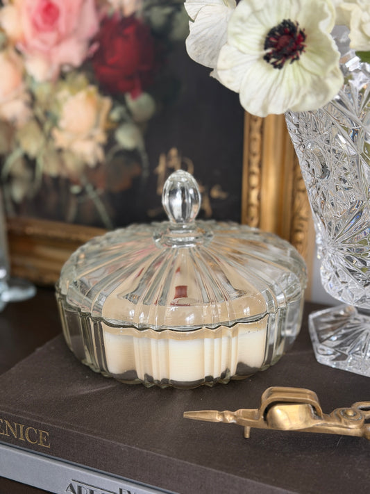 The Bonbon — Santal No. 1 in Vintage Lidded Pressed Glass