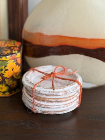 The Rings — Terracotta Coaster Stack