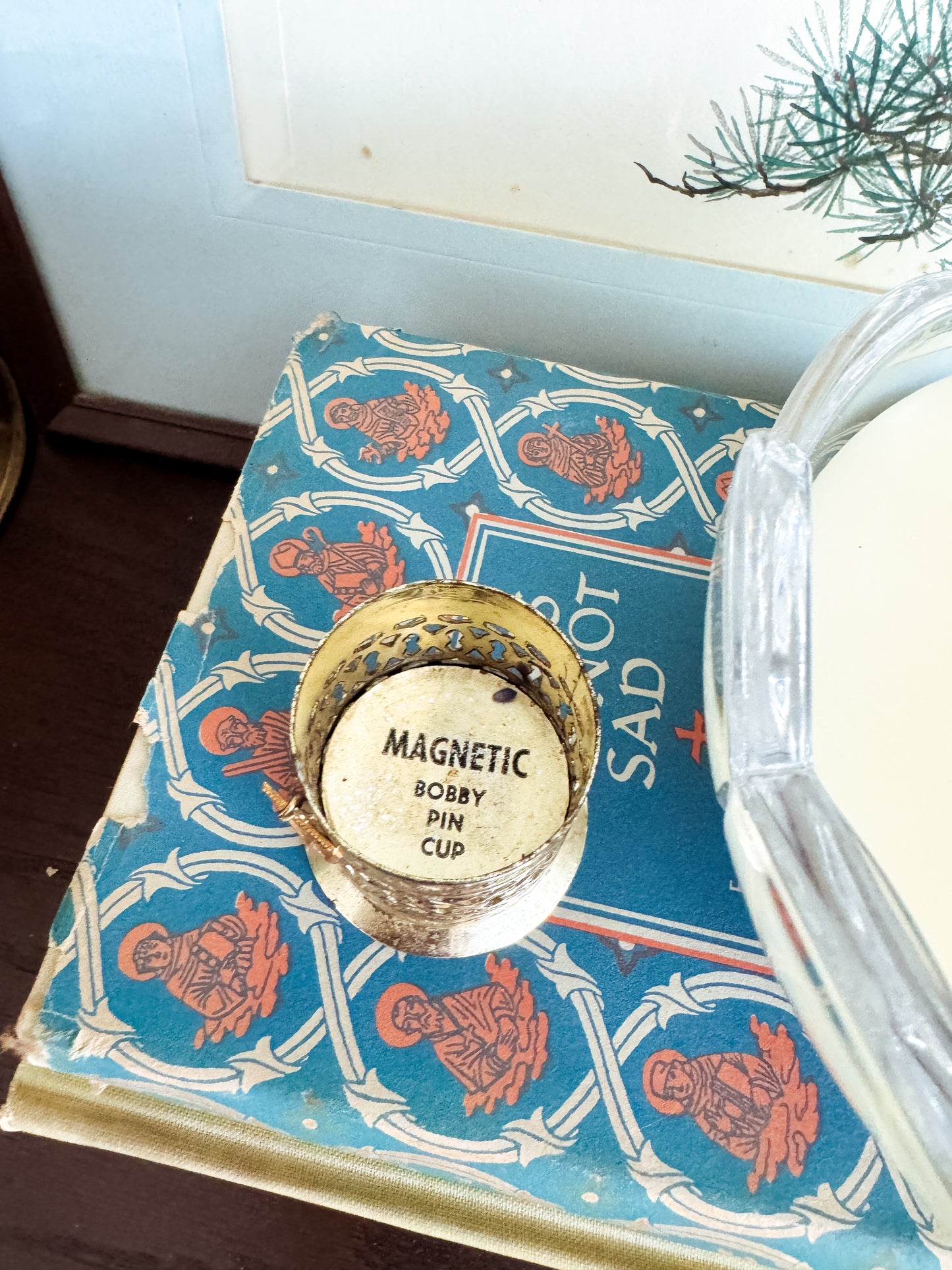 The Vanity Cup — Vintage Magnetic Bobby Pin Holder