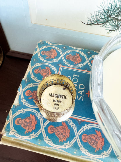 The Vanity Cup — Vintage Magnetic Bobby Pin Holder