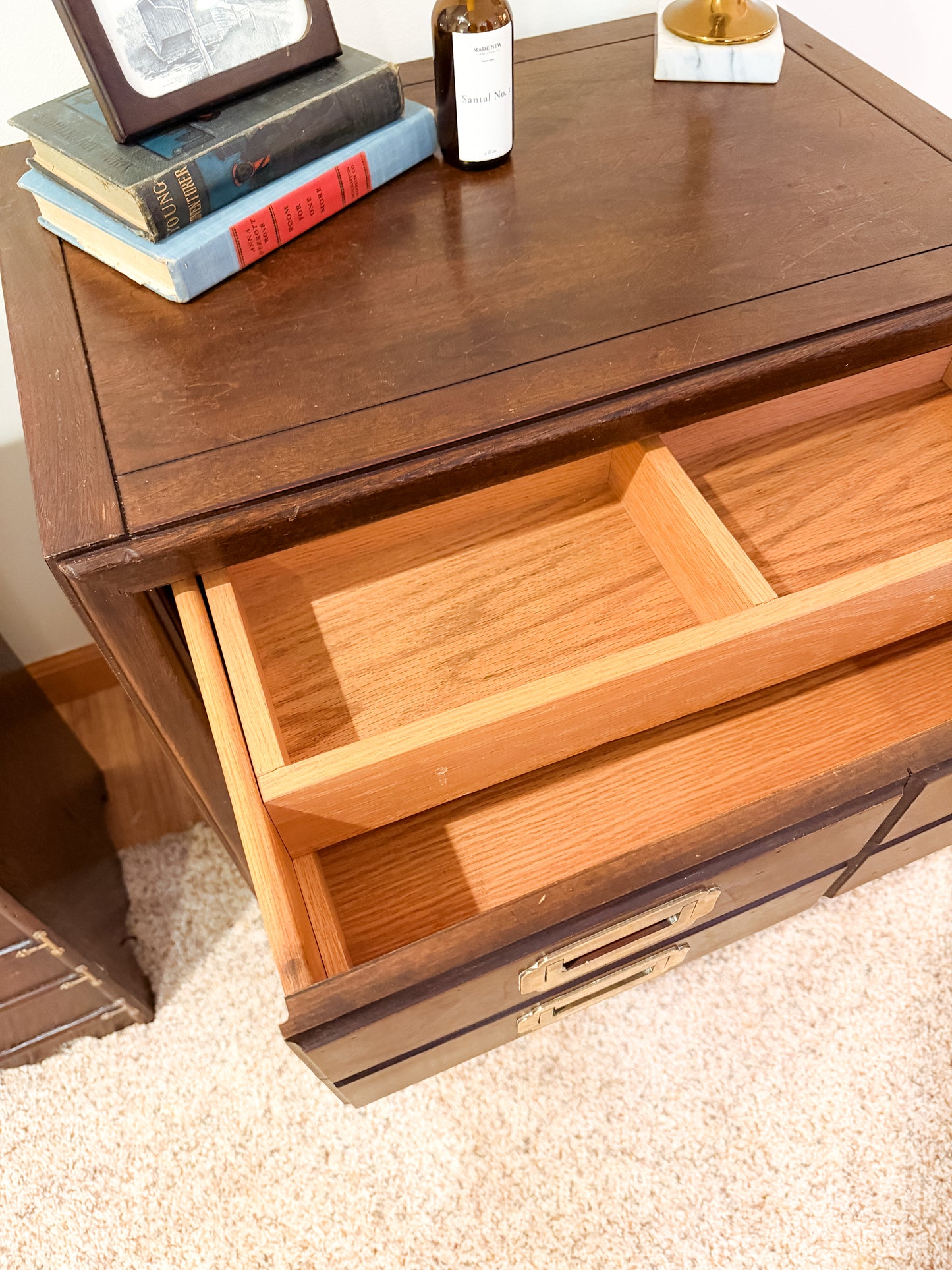 Patsy + June — Korean Chest & Campaign Nightstand Pair