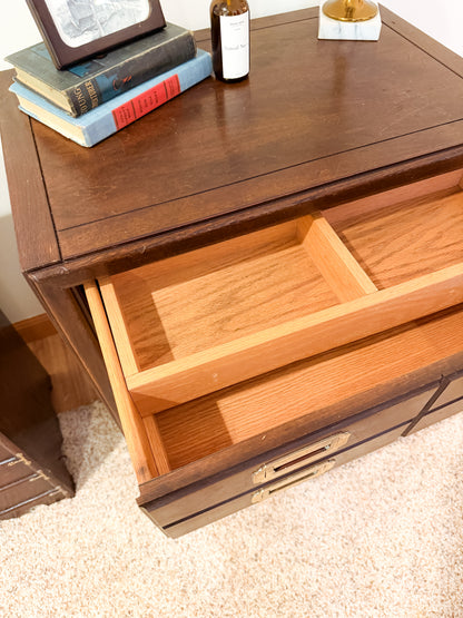 Patsy + June — Korean Chest & Campaign Nightstand Pair