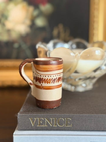 The Dram — Vintage Hand-Painted Clay Match Holder