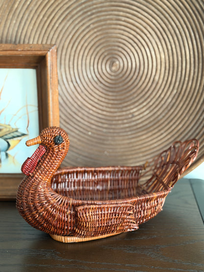 The Gobbler — Vintage Wicker Turkey Basket