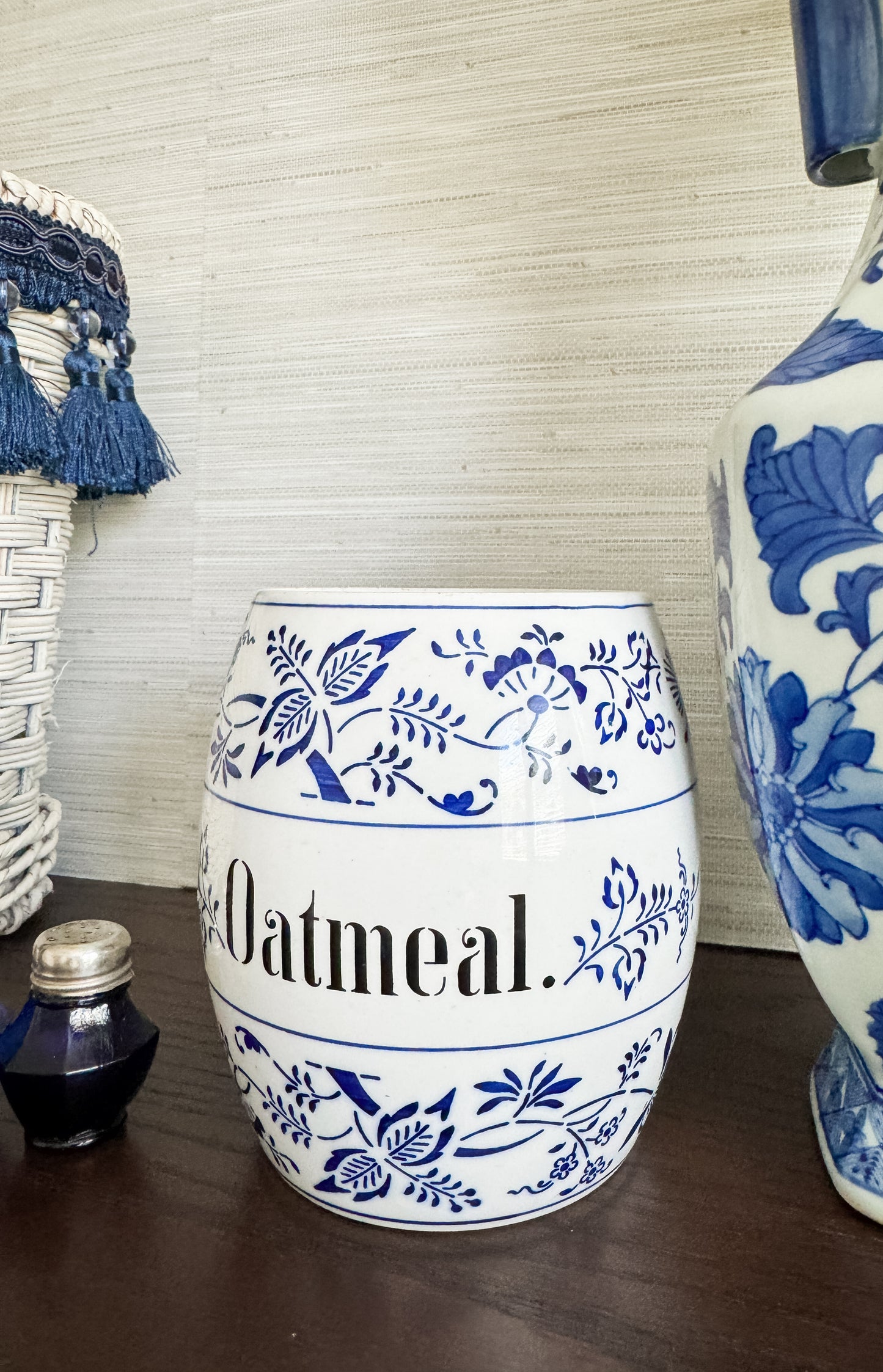 The Pantry Jar — Antique German “Oatmeal” Canister