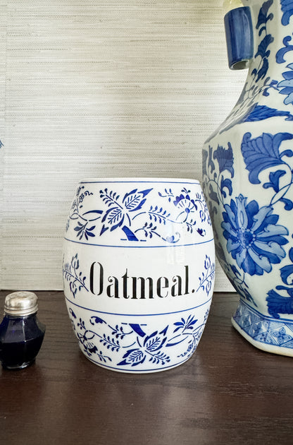 The Pantry Jar — Antique German “Oatmeal” Canister