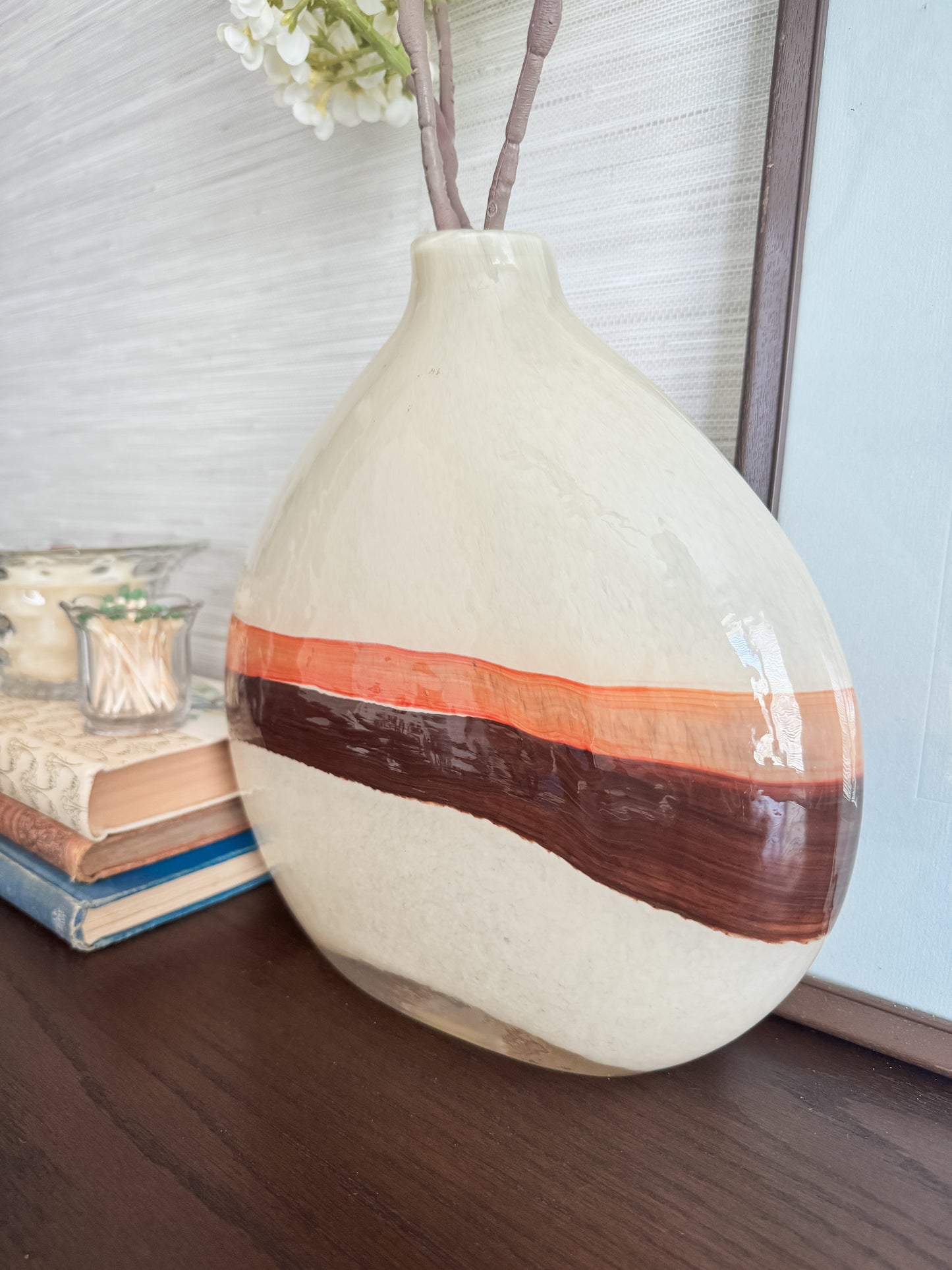 The Horizon — Earthenware Banded Bud Vase