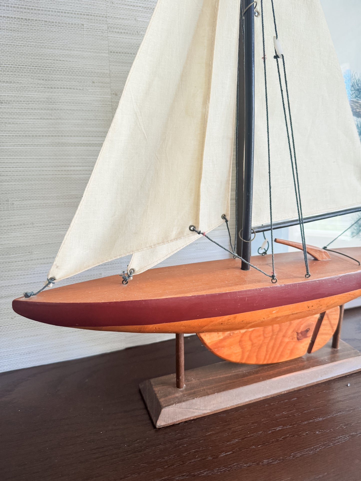 The Regatta — Wooden Model Sailboat