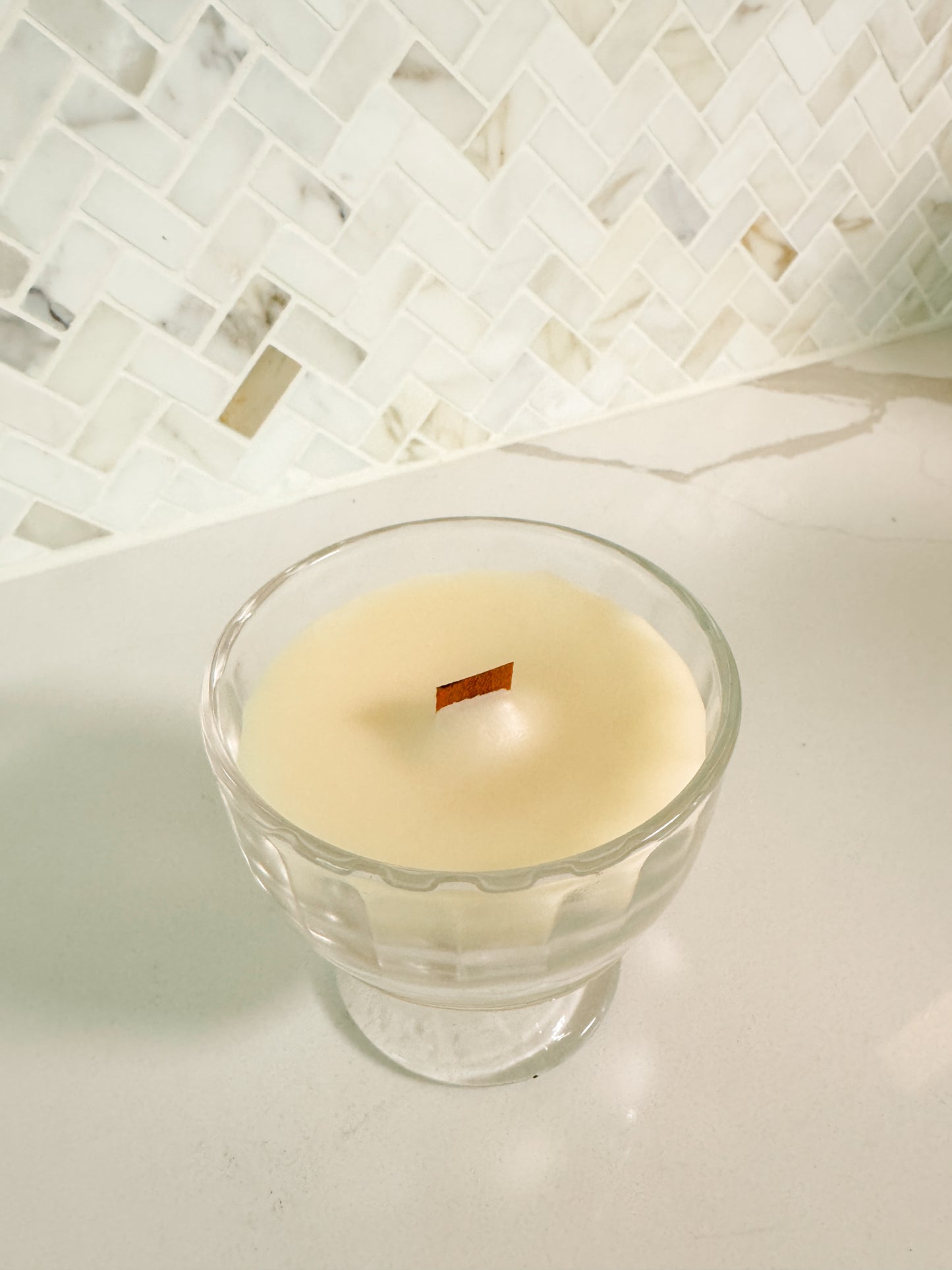 Santal No. 1 Petite Coupe Wood Wick Candle (4 oz)