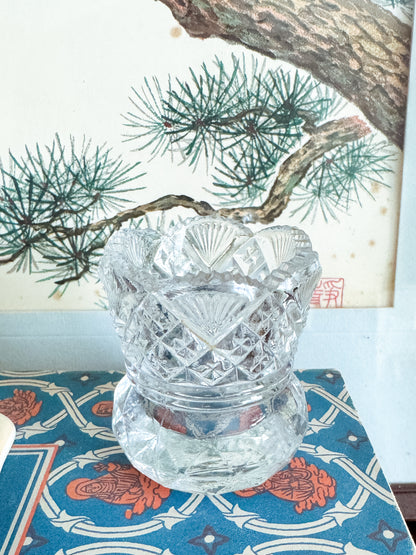 The Flint — Pressed Glass Match Holder