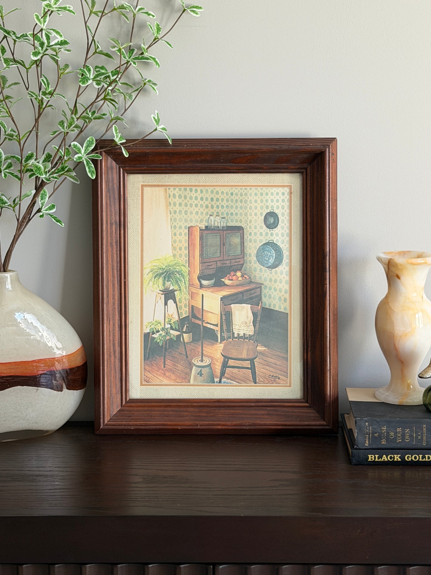 The Churn — 1980s "Kitchen Nook" Print by C. Wray