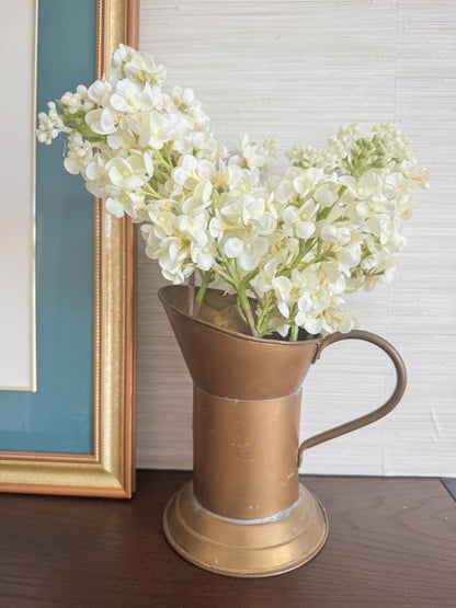 The Tavern Pitcher — Brass-Toned Metal Vase