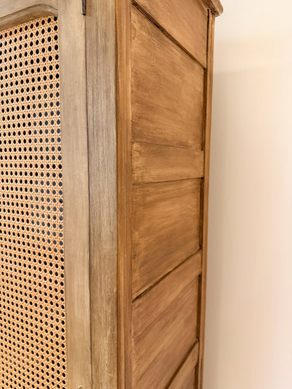 Dolly — Antique Farmhouse Cupboard with Cane Doors
