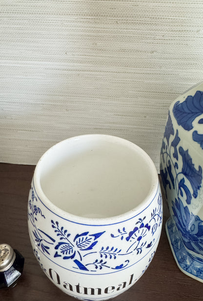 The Pantry Jar — Antique German “Oatmeal” Canister