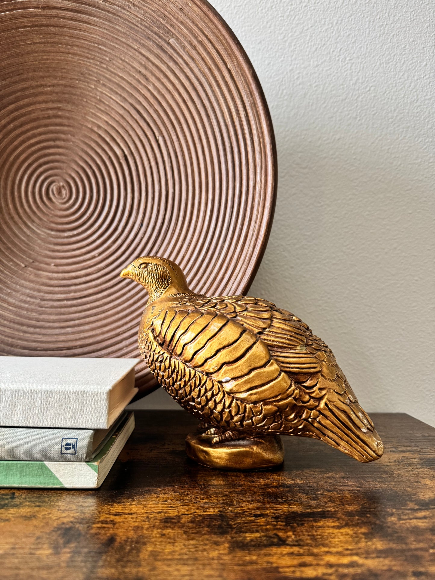 The Circle — Large Vintage Carved Wood Bowl