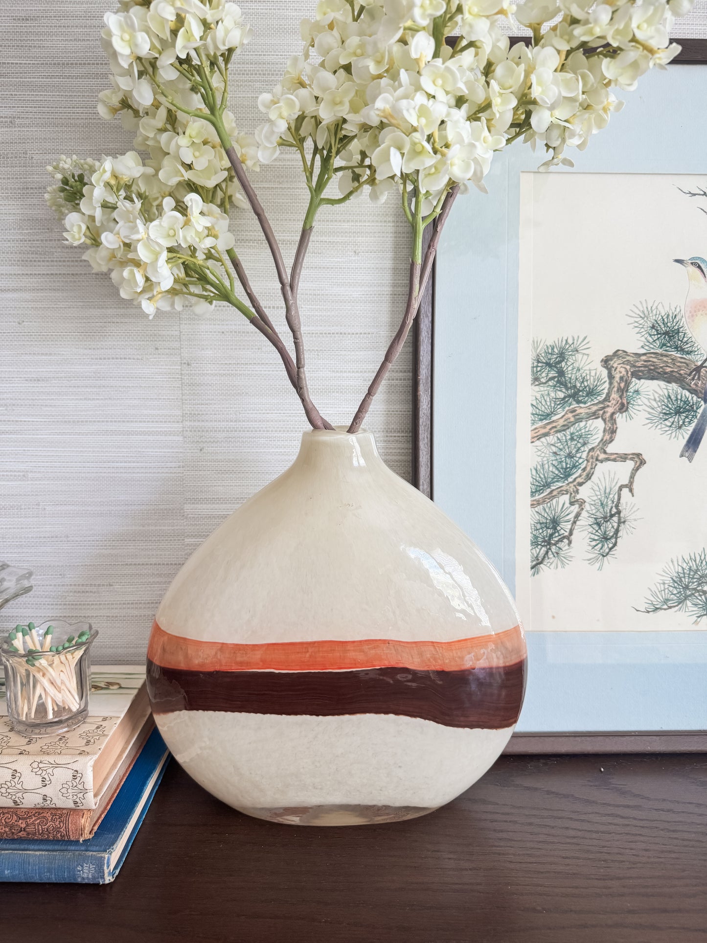 The Horizon — Earthenware Banded Bud Vase