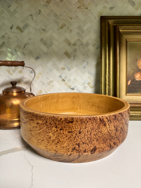 The Burl — Vintage Turned Burl Wood Bowl