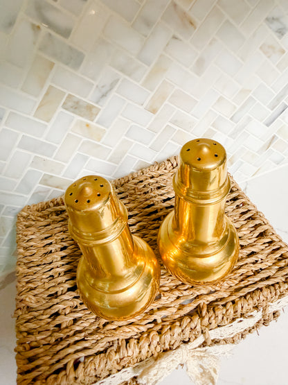 The Gilded Pair — International Silver Co. Shakers