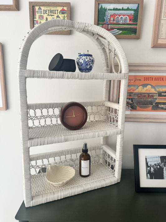 The Arched Wicker Shelf — Vintage Restored