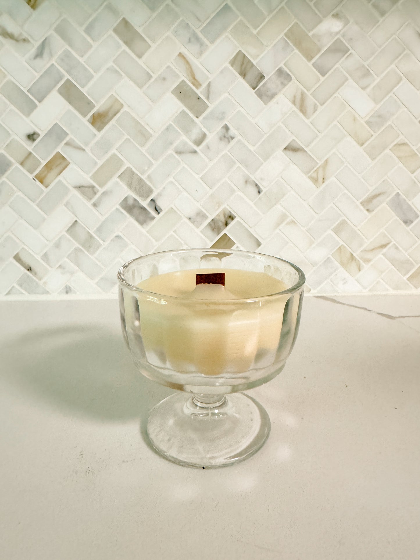 Santal No. 1 Petite Coupe Wood Wick Candle (4 oz)