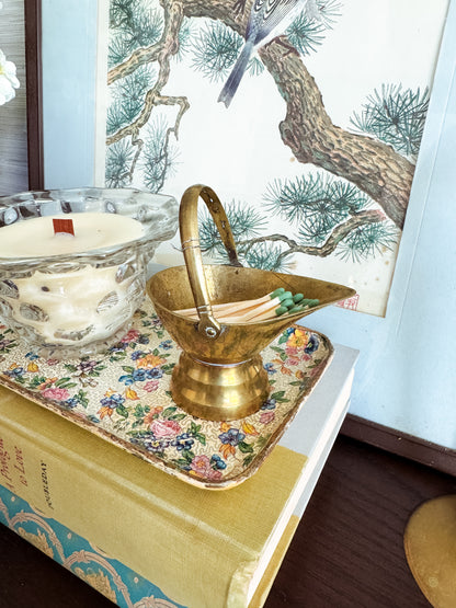 The Scuttle — Vintage Metal Match Holder