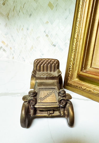 The Rambler — Vintage Brass Car Coin Bank