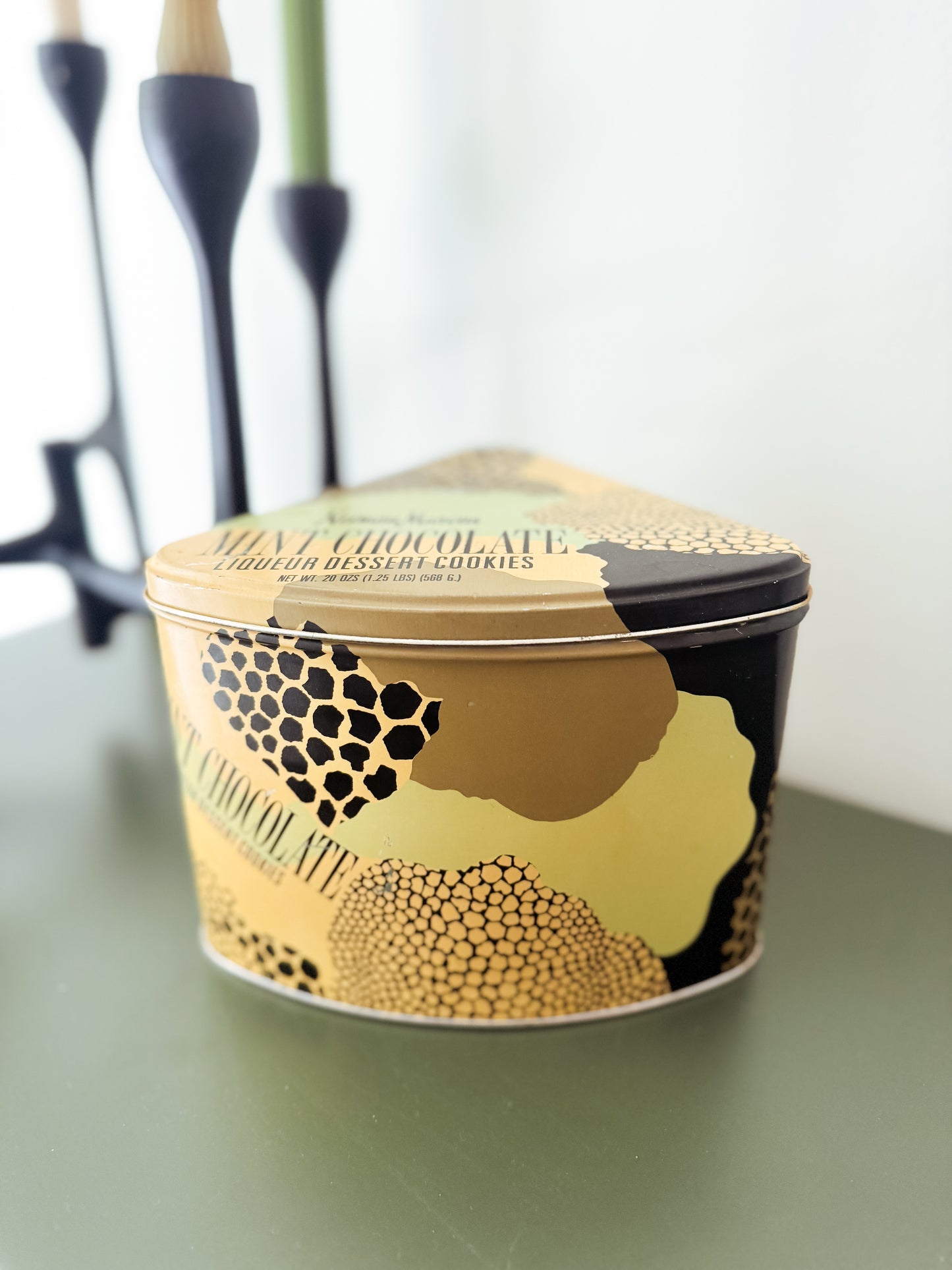 Vintage Neiman Marcus Mint Chocolate Cookie Tin