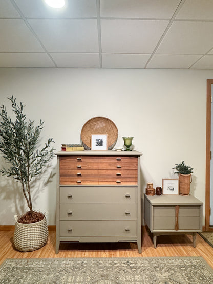 Margot — Restored Harmony House Dresser + 1960s Broyhill Contour Nightstand