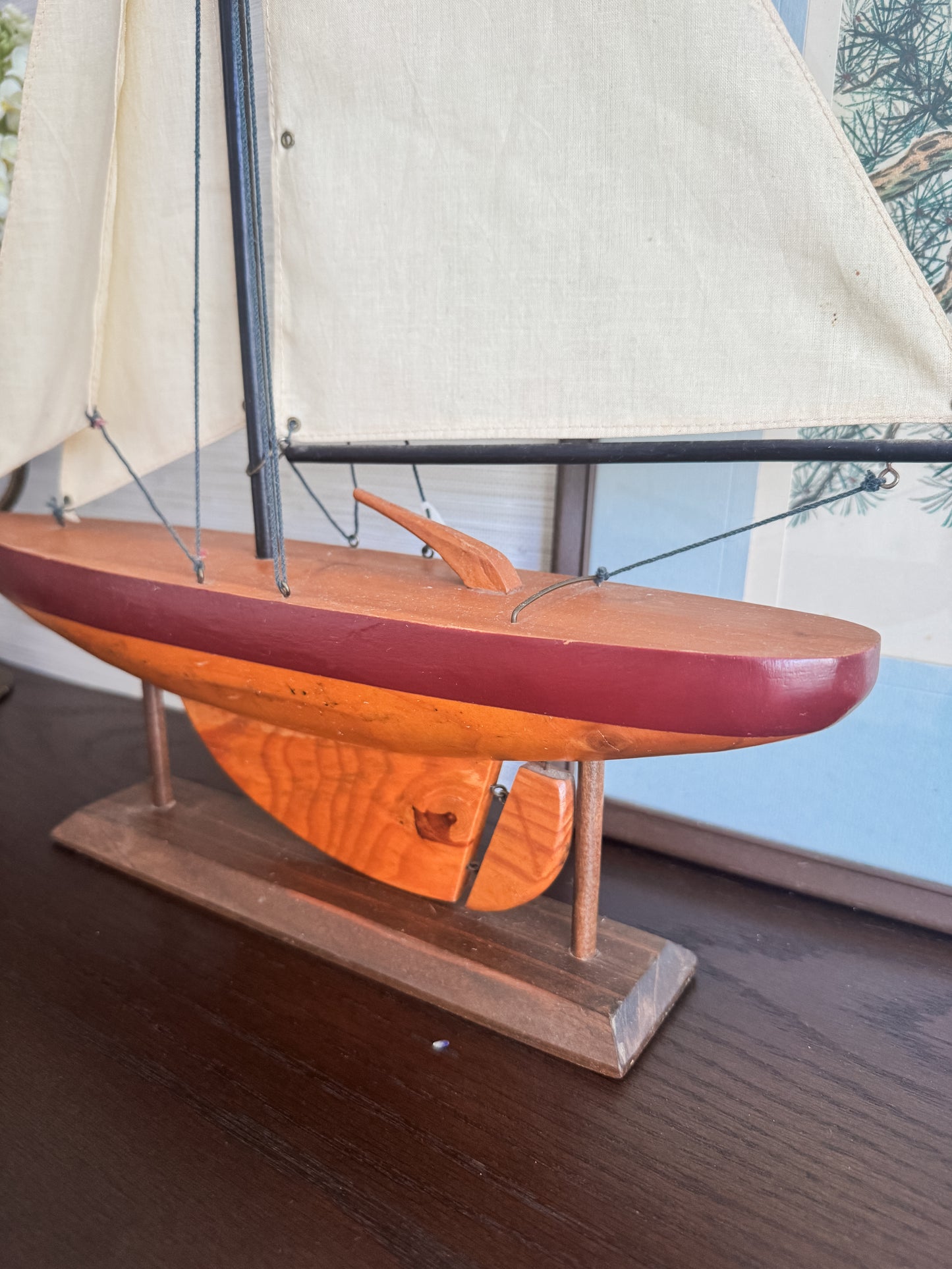 The Regatta — Wooden Model Sailboat